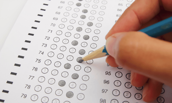 standardized test sheet